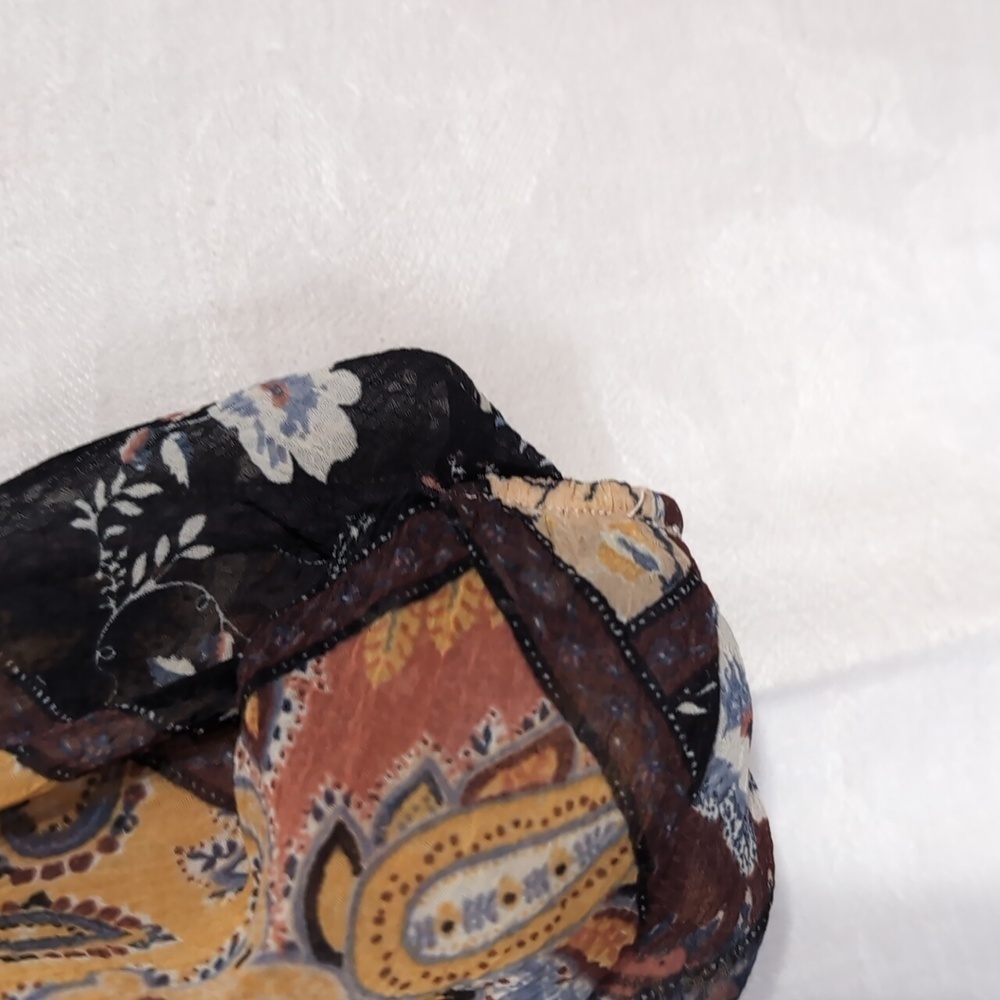 American Eagle Patchwork Print Tiered Square Neck… - image 4